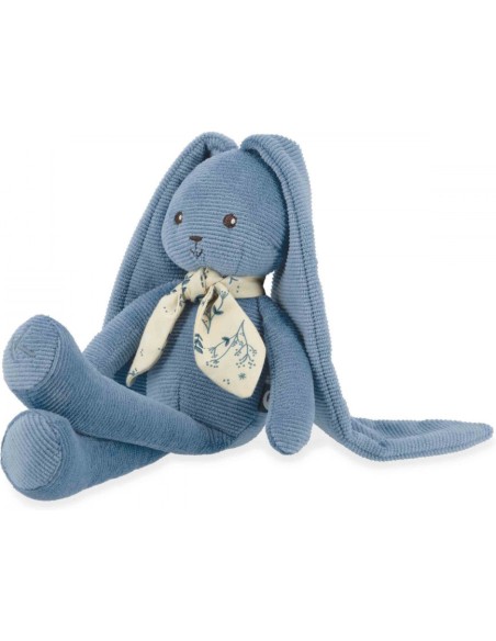 Peluche lapin bébé - Lapin en peluche bleu, 25 cm - Dès la naissance - Kaloo