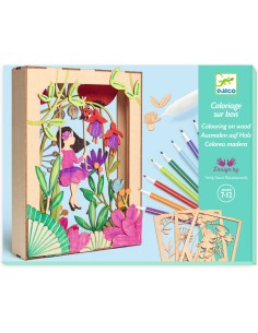 Coffret Coloriage sur bois : Alizée - Djeco