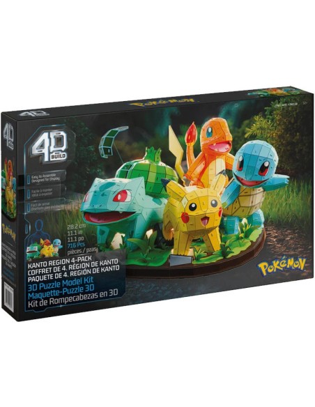 Puzzle 4D Build - Pokémon : Diorama Région Kanto - 716 pièces