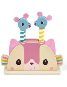 Jouet pop-up en bois Jeanne le chat - Lilliputiens