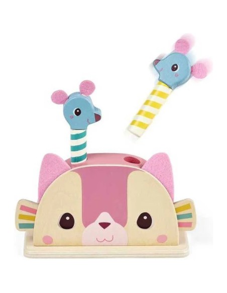 Jouet pop-up en bois Jeanne le chat - Lilliputiens