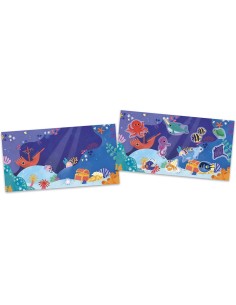 My Arts&Crafts : Stickers épais repositionnables La Mer 18 mois - Janod 2