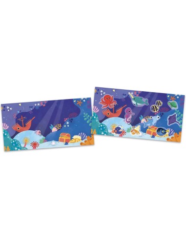 My Arts&Crafts : Stickers épais repositionnables La Mer 18 mois - Janod