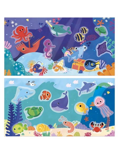 My Arts&Crafts : Stickers épais repositionnables La Mer 18 mois - Janod