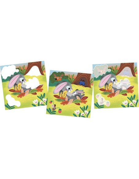 Coffret Créatif Feutre Magique Animaux Calins - 18 mois : Peinture par numéro & coloriage - Janod