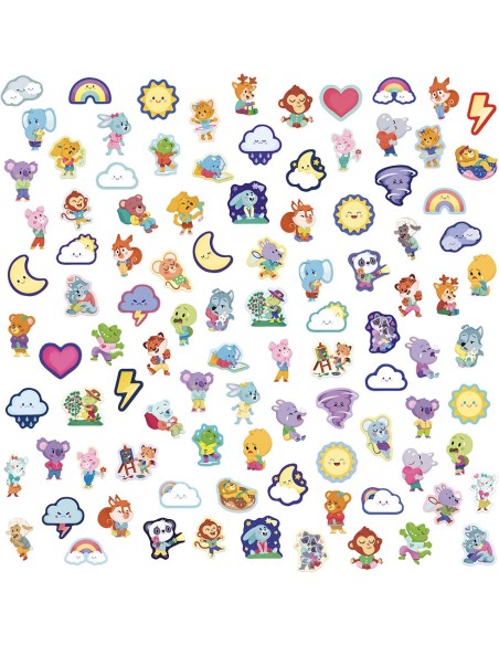 Gommettes Émotions x100 : Mosaïque, gommettes & stickers - Janod