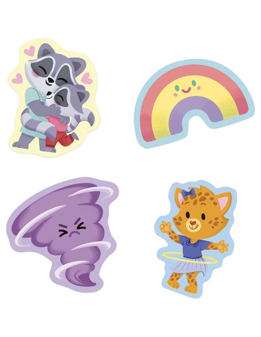 Gommettes Émotions x100 : Mosaïque, gommettes & stickers - Janod