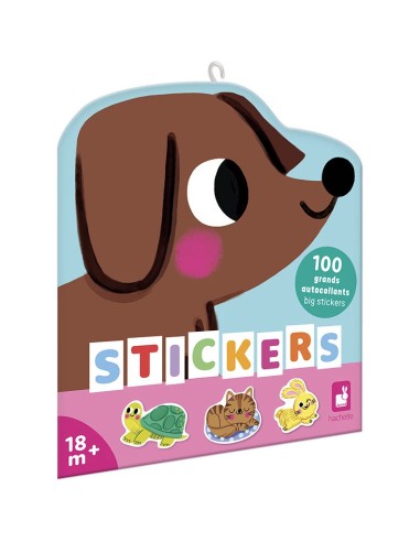 Stickers Animaux de Compagnie x100 : Mosaïque, gommettes & stickers - Janod