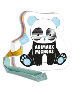 Mon premier livre poussette en noir et blanc - Animaux mignons - Auzou