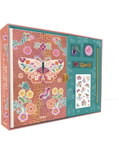 Mon coffret de papeterie pailleté - Activités et loisirs créatifs - Auzou