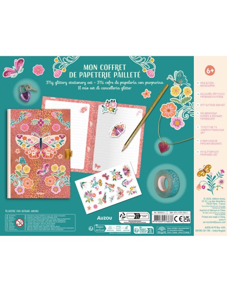 Mon coffret de papeterie pailleté - Activités et loisirs créatifs - Auzou