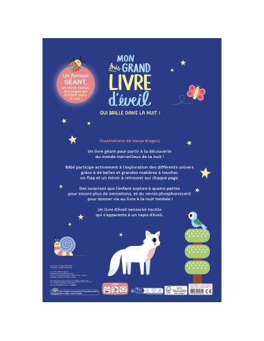 Mon très grand livre d'éveil qui brille dans le noir ! - Livres enfants - Auzou