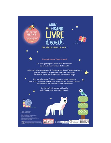Mon très grand livre d'éveil qui brille dans le noir ! - Livres enfants - Auzou