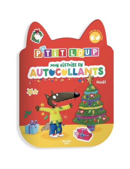 P'tit loup - Mon histoire en autocollants - Noël - Auzou
