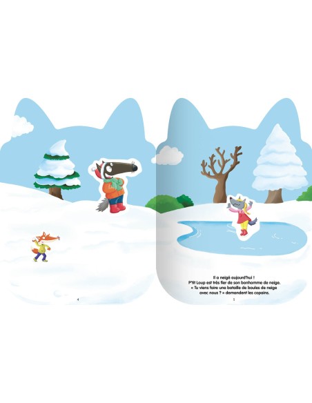 P'tit loup - Mon histoire en autocollants - Noël - Auzou