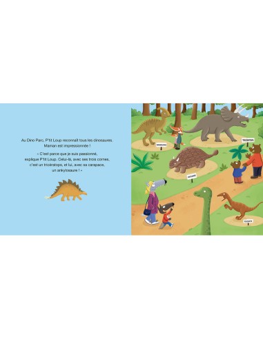 P'tit loup adore les dinosaures - Livres enfants - Auzou