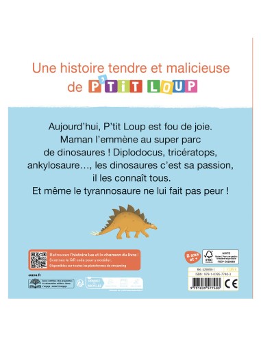 P'tit loup adore les dinosaures - Livres enfants - Auzou
