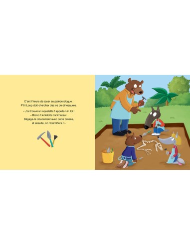P'tit loup adore les dinosaures - Livres enfants - Auzou