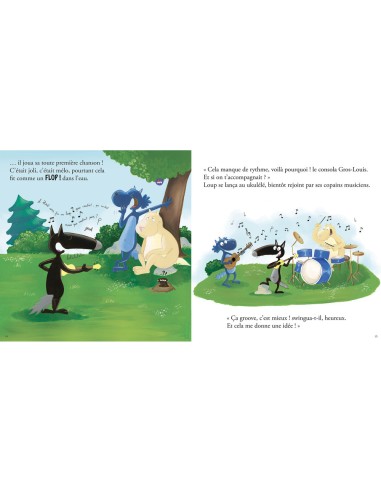 Le loup qui voulait faire de la musique - Livres enfants - Auzou