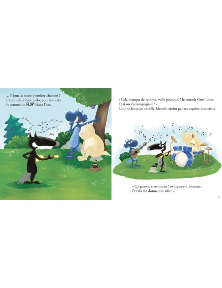 Le loup qui voulait faire de la musique - Livres enfants - Auzou