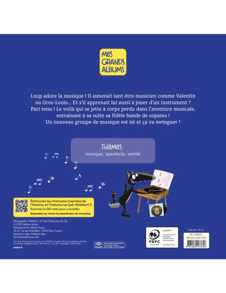 Le loup qui voulait faire de la musique - Livres enfants - Auzou