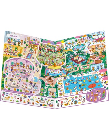 Cherche et trouve géant - Mini mondes cosy - Auzou