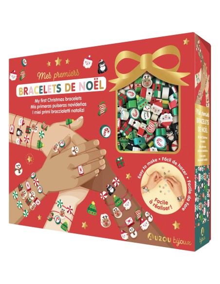 Mes jolis bijoux - Mes premiers bracelets de noël - Activités et loisirs créatifs - Auzou