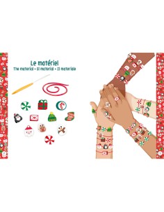 Mes jolis bijoux - Mes premiers bracelets de noël - Activités et loisirs créatifs - Auzou 2