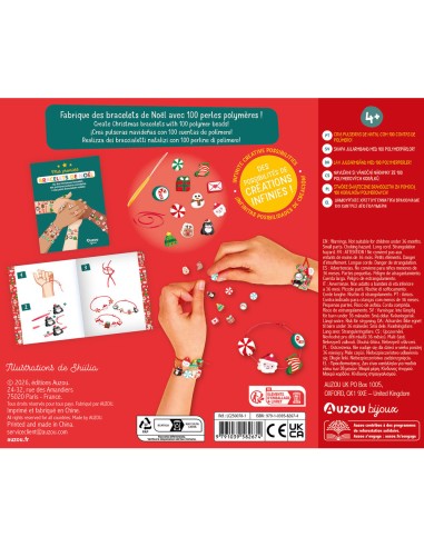 Mes jolis bijoux - Mes premiers bracelets de noël - Activités et loisirs créatifs - Auzou