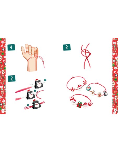 Mes jolis bijoux - Mes premiers bracelets de noël - Activités et loisirs créatifs - Auzou