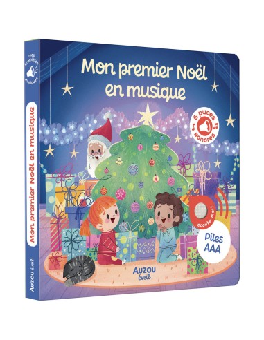 Mes premiers sonores - Mon premier noël en musique - Livres enfants - Auzou