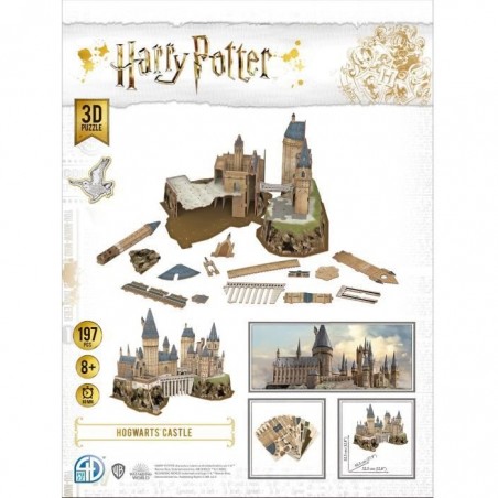Puzzle 3D Harry Potter - Le Château de Poudlard - 197 pièces - Asmodee
