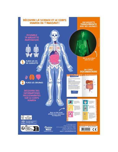 Lab' - Je découvre le corps humain - Activités et loisirs créatifs - Auzou