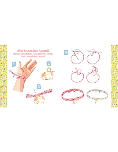 Ma boîte à bijoux - Mes bracelets phospho kawaii - Activités et loisirs créatifs - Auzou