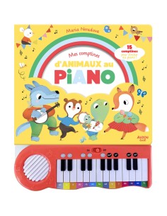 Mon livre piano - Mes comptines d'animaux au piano - Livres enfants - Auzou