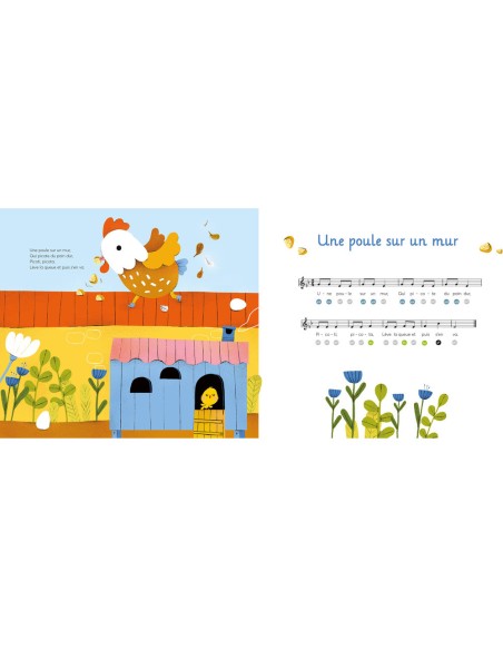 Mon livre piano - Mes comptines d'animaux au piano - Livres enfants - Auzou