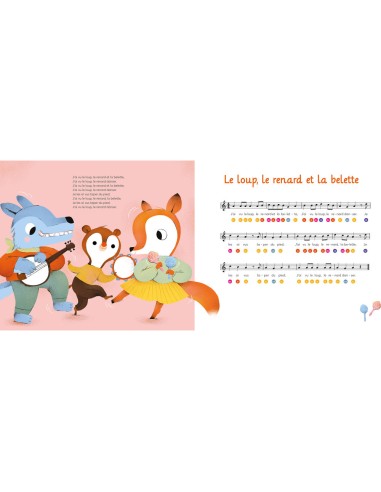 Mon livre piano - Mes comptines d'animaux au piano - Livres enfants - Auzou