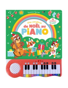 Mon livre piano - Mes comptines de noël au piano - Livres enfants - Auzou