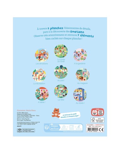 Cherche et trouve des tout-petits - Les émotions - Livres enfants - Auzou