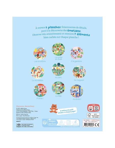 Cherche et trouve des tout-petits - Les émotions - Livres enfants - Auzou