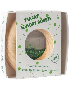 Hochet sensoriel Donut vert - Petit Boum 2