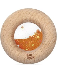 Hochet sensoriel Donut orange - Petit Boum 2