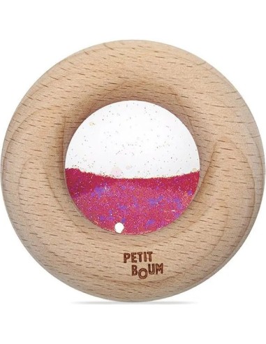 Hochet sensoriel Donut rose - Petit Boum
