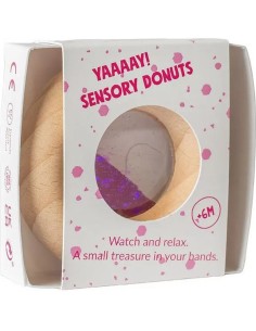 Hochet sensoriel Donut rose - Petit Boum 2