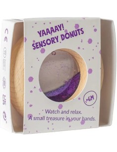 Hochet sensoriel Donut violet - Petit Boum 2