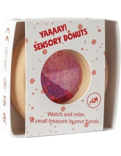 Hochet sensoriel Donut rouge - Petit Boum