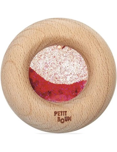 Hochet sensoriel Donut rouge - Petit Boum