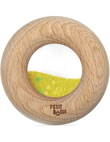 Hochet sensoriel Donut jaune - Petit Boum