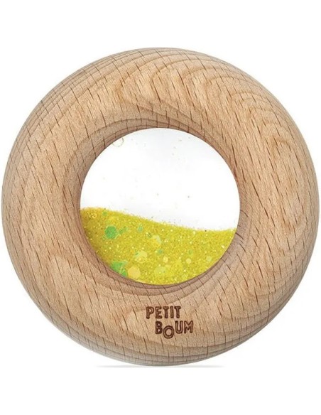 Hochet sensoriel Donut jaune - Petit Boum