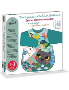 Mon premier tablier d'artiste Chat - CréaLign' - Créa Lign’
